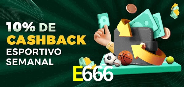 10% de bônus de cashback na E666
